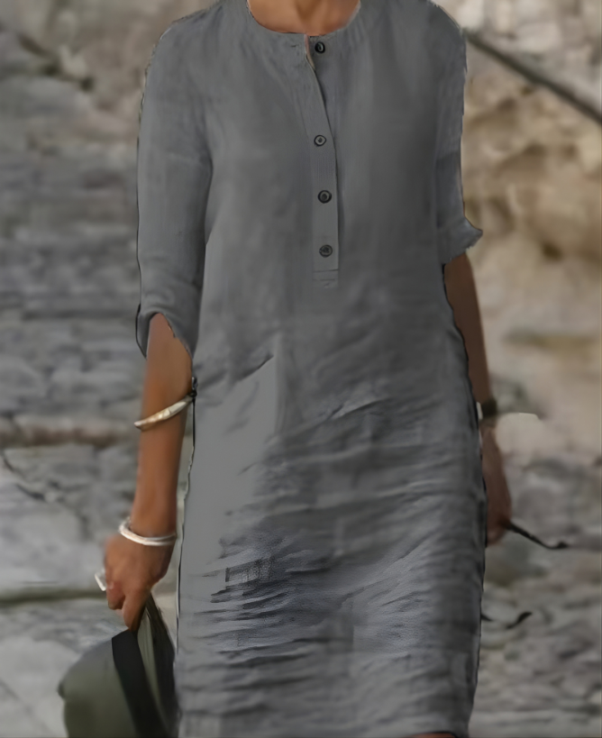 Edna | Button Casual Dress