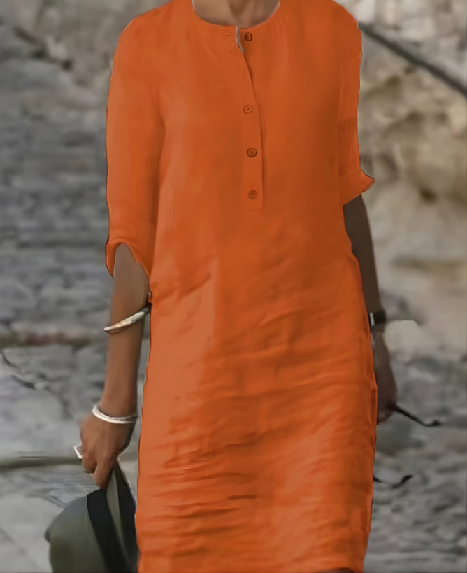Edna | Button Casual Dress